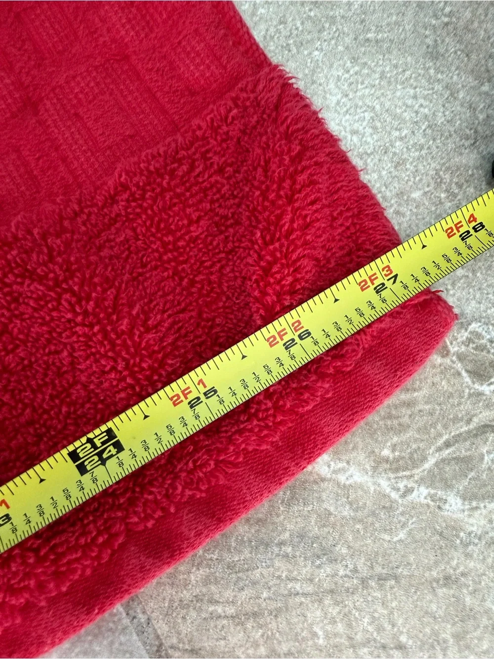 Christmas Holiday Plush Bath Towel Set - Black & Red with Tree Embroidery